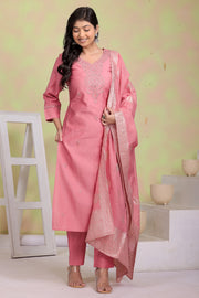 Blush Noor Embroidered Kurta Set