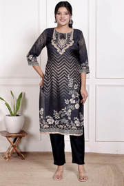 Midnight Chevron Grace Suit Set