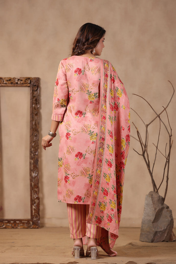 Pashmina Warm Woolen Suit Set with Dupatta