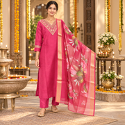 Gulabi Bloom Zari Set