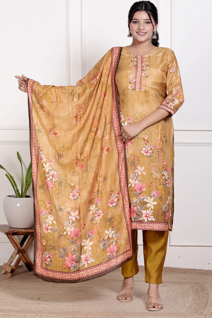 Golden Bloom Grace Suit Set