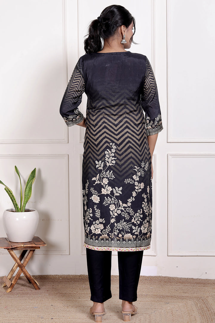 Midnight Chevron Grace Suit Set