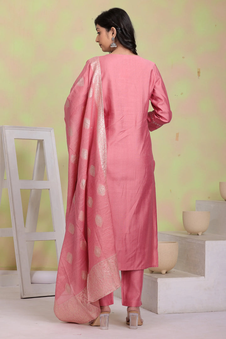 Blush Noor Embroidered Kurta Set