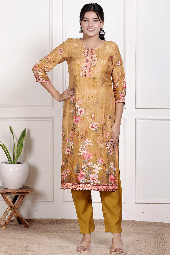 Golden Bloom Grace Suit Set