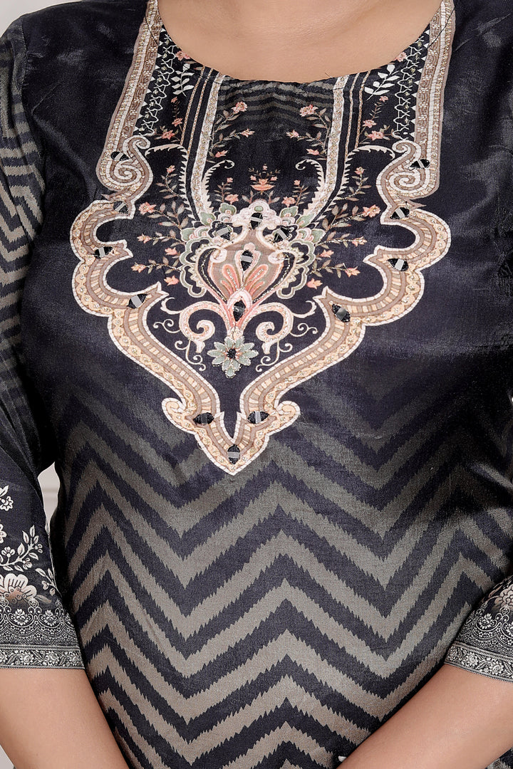 Midnight Chevron Grace Suit Set