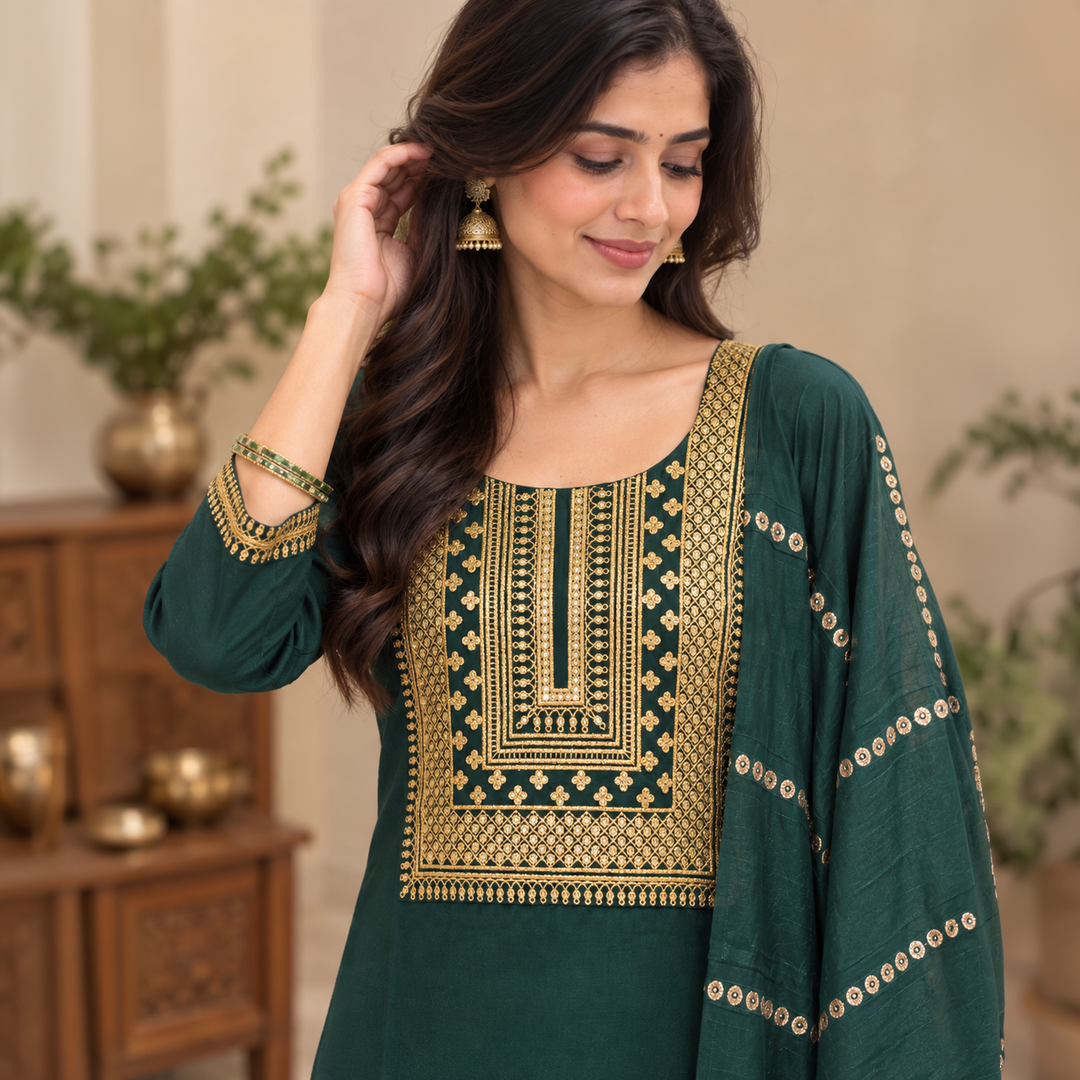 Emerald Zari Grace Set