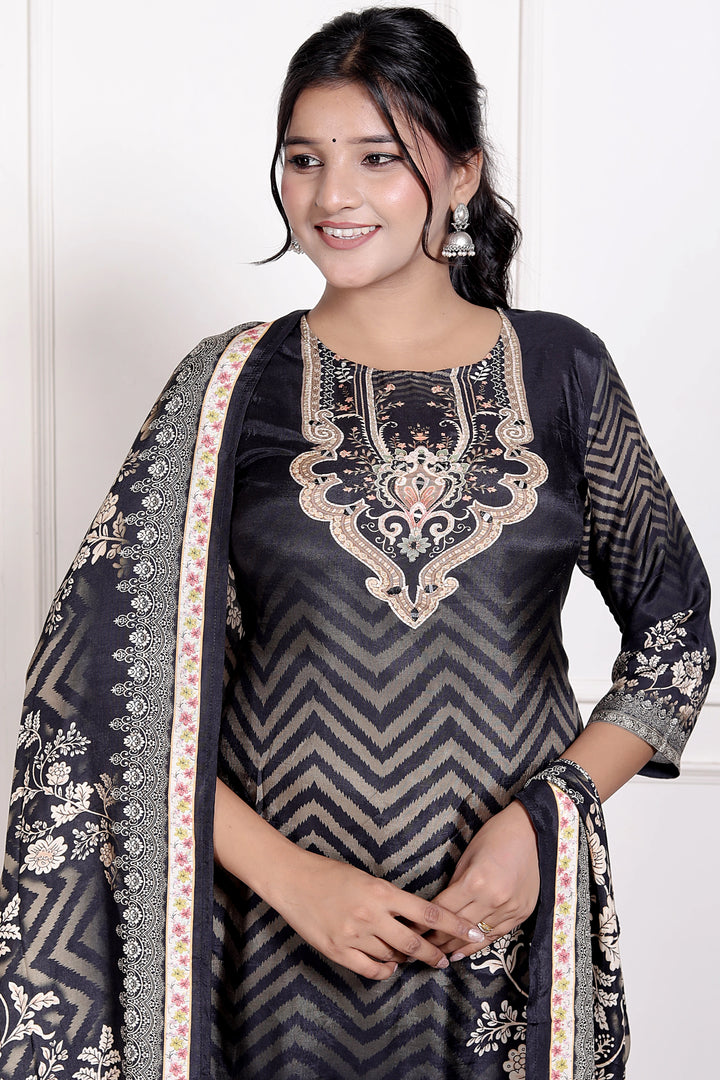 Midnight Chevron Grace Suit Set