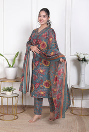Forest Bloom Cotton Suit Set