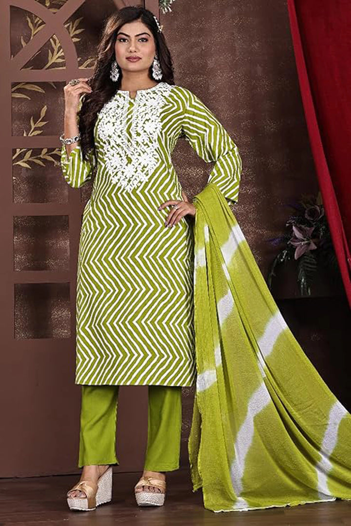 Zesty Chevron Charm Kurta Set