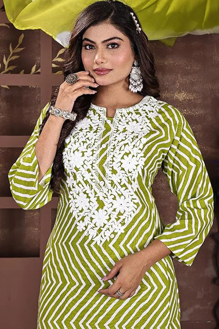Zesty Chevron Charm Kurta Set