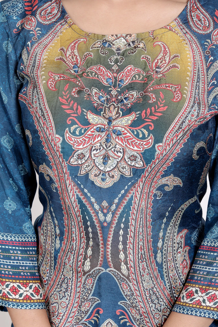 Royal Teal Heritage Suit Set