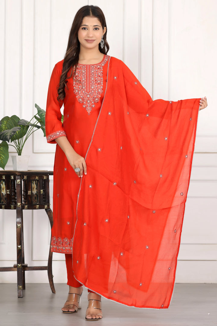 Ruby Noor Embroidered Kurta Set