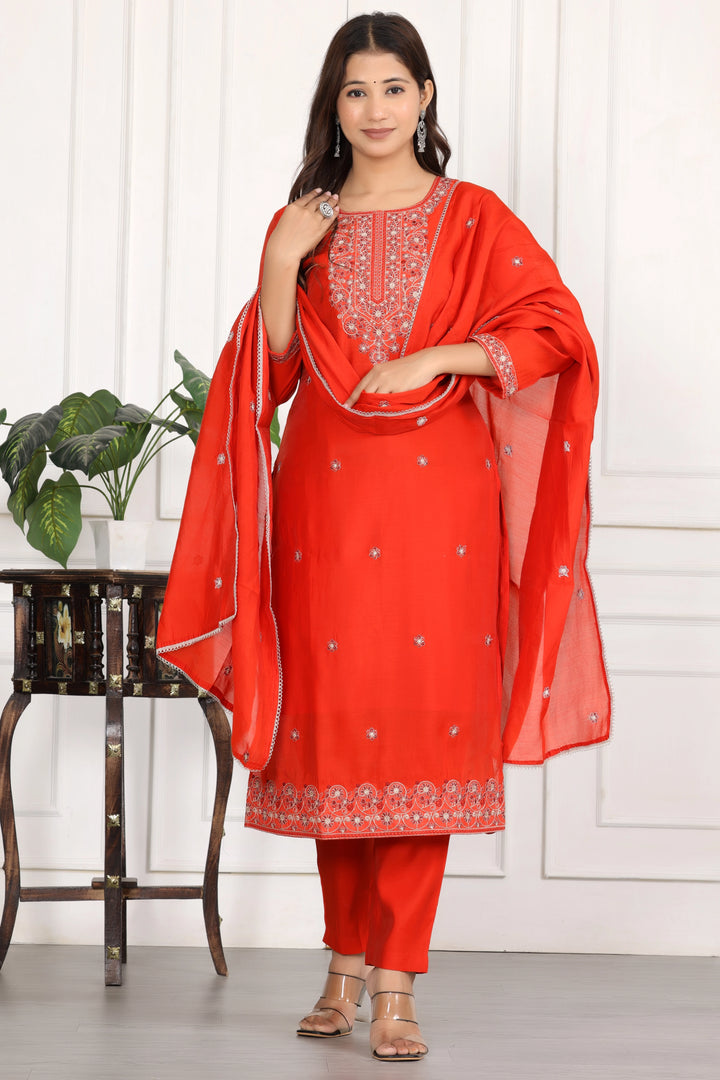 Ruby Noor Embroidered Kurta Set