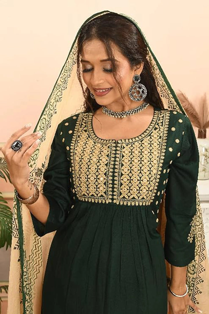 Emerald Noor Anarkali Set