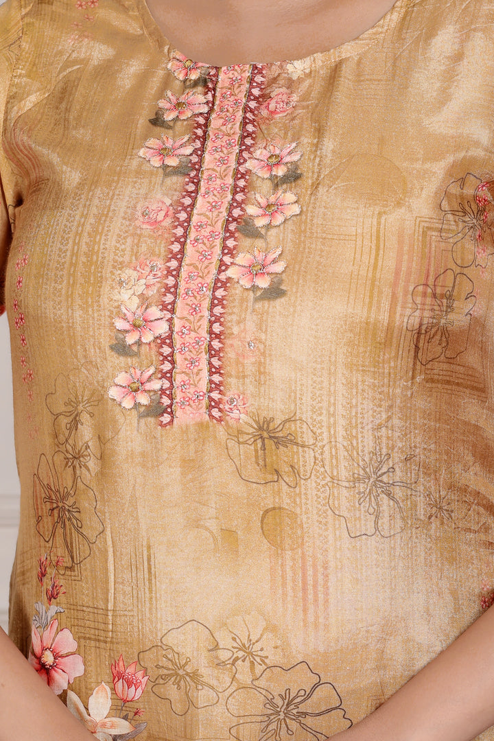 Golden Bloom Grace Suit Set