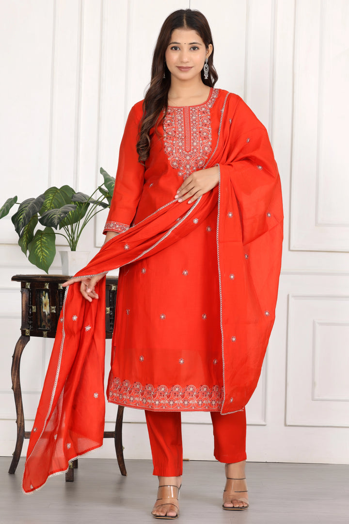 Ruby Noor Embroidered Kurta Set