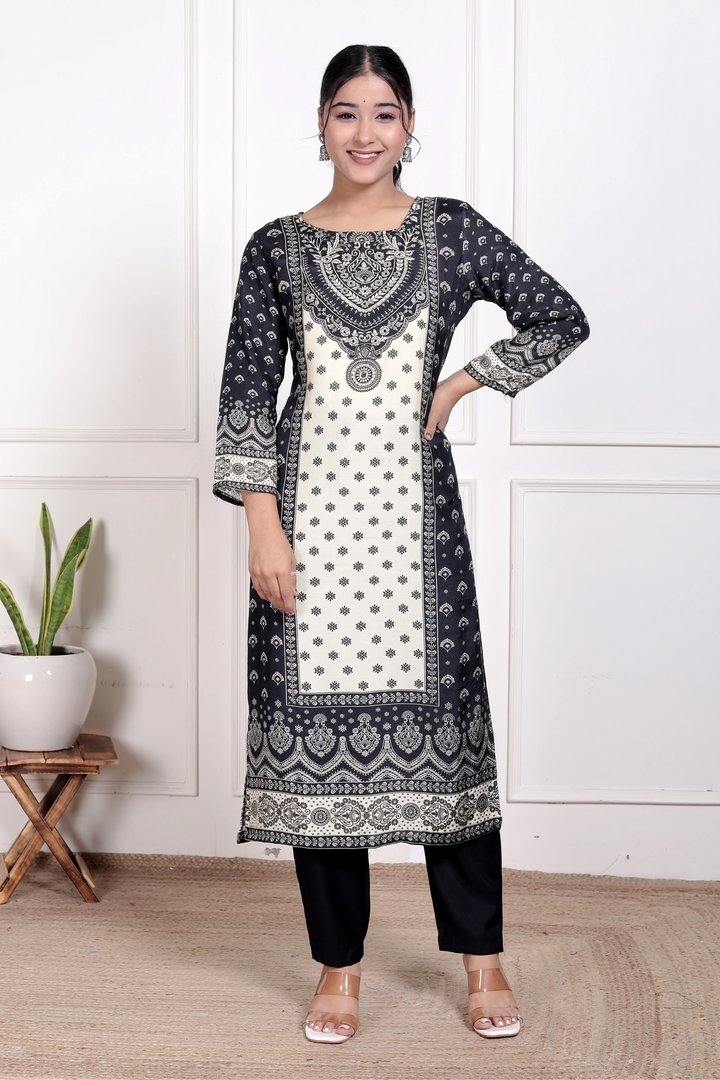 Midnight Bloom Elegance Suit Set