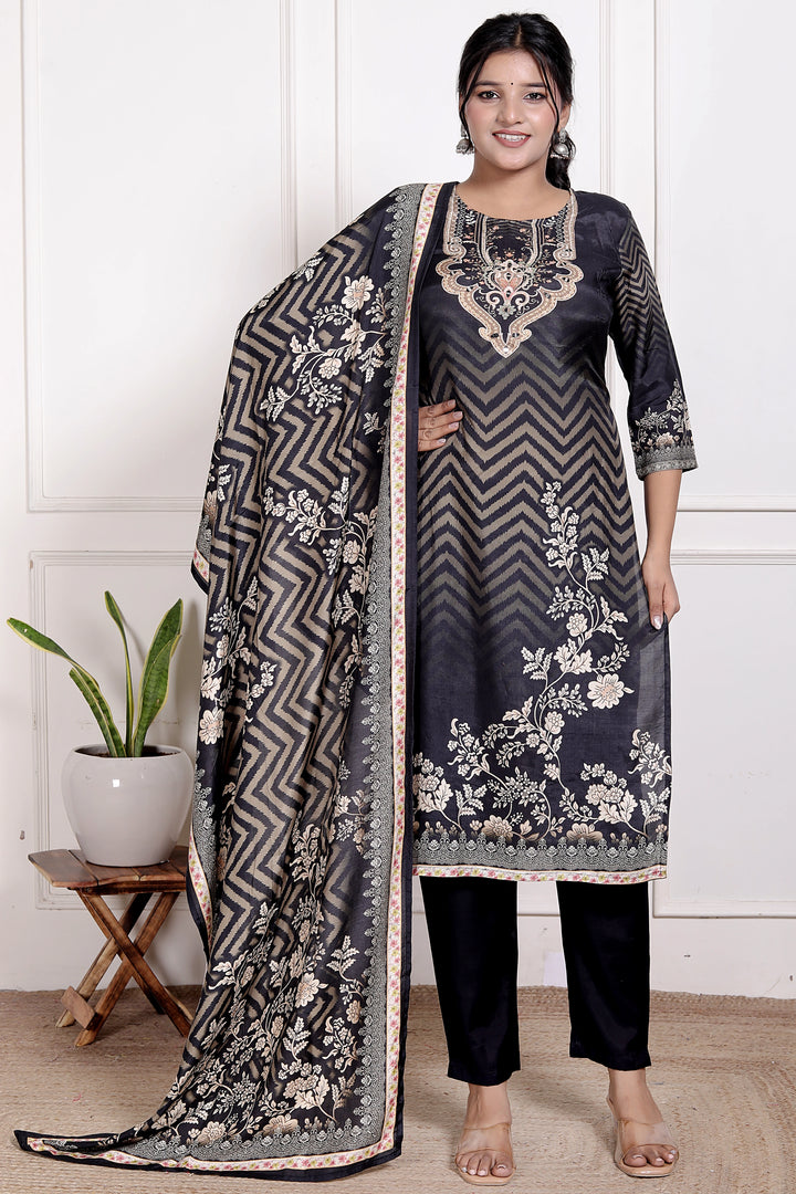 Midnight Chevron Grace Suit Set