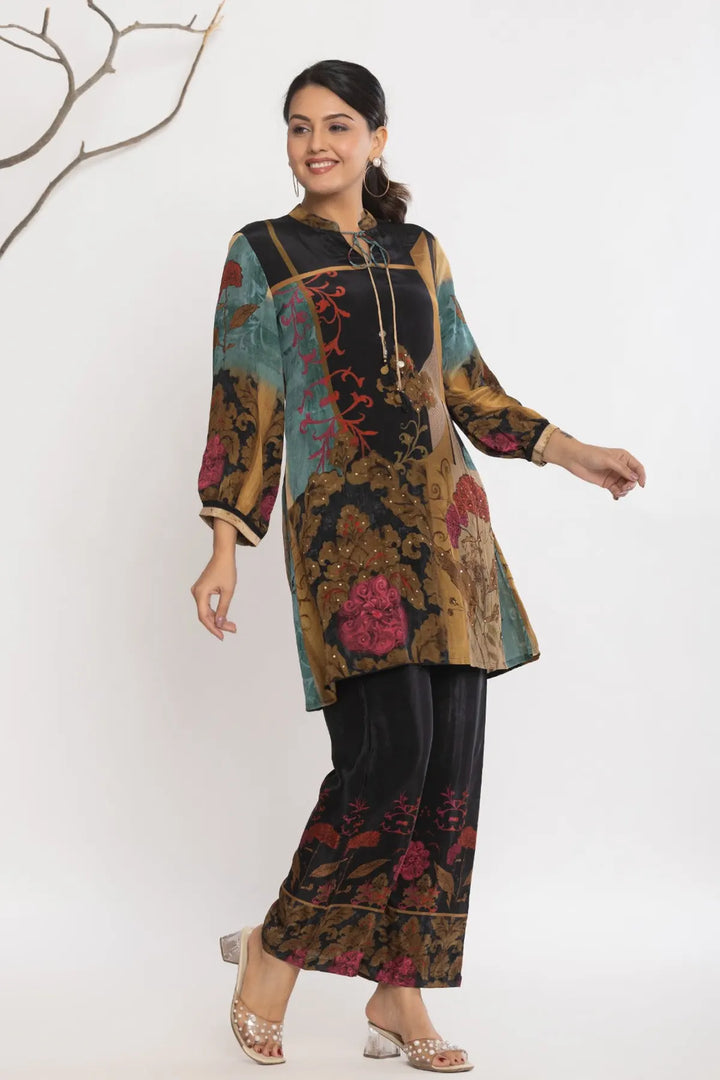 Ethnic Pure Maslin Co-Ord Set