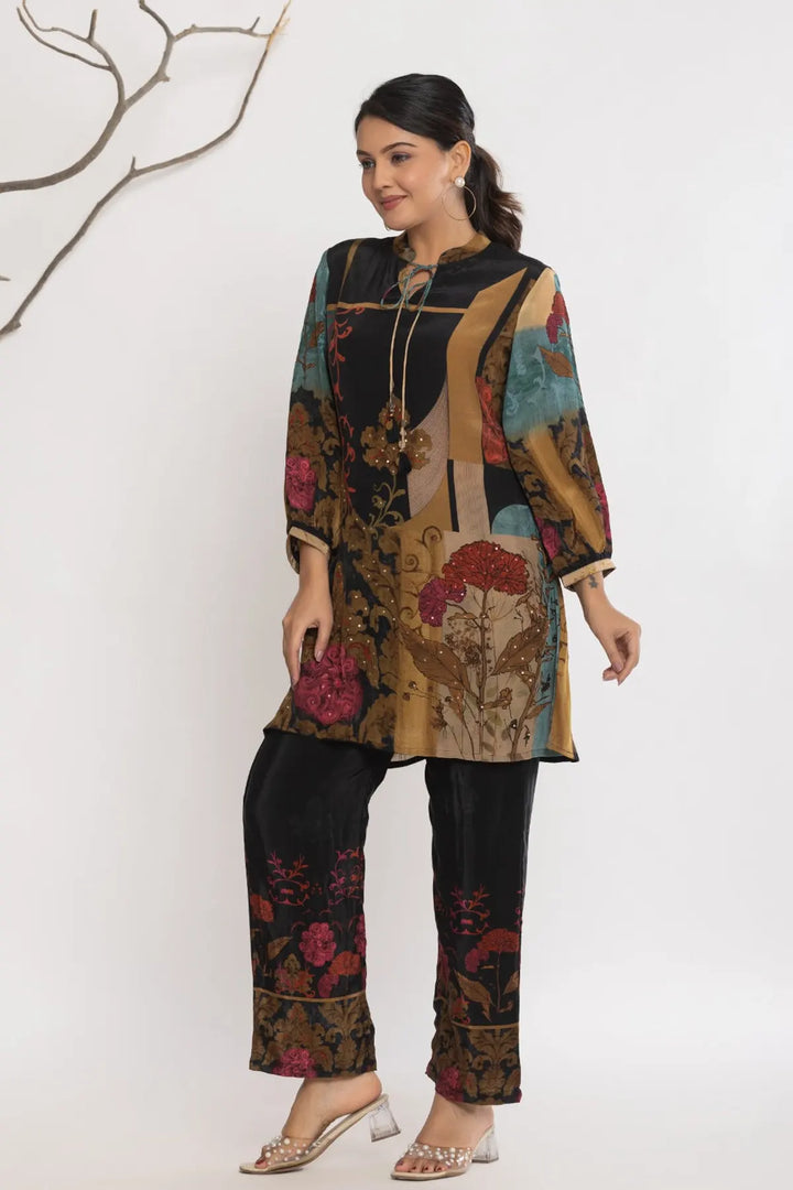 Ethnic Pure Maslin Co-Ord Set