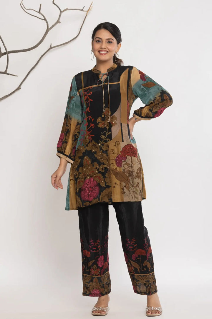 Ethnic Pure Maslin Co-Ord Set