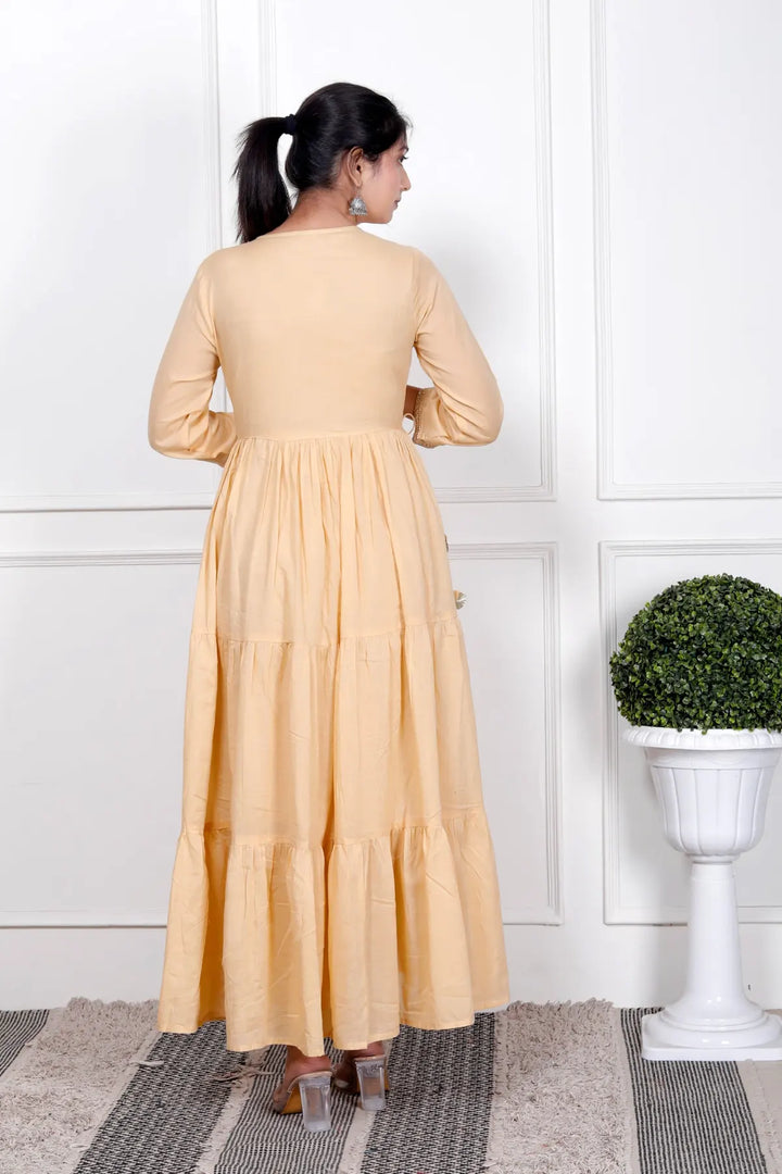 Anarkali Rayon Stitched Suit Set with Dupatta