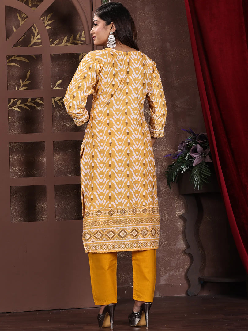 Thread Embroidery Rayon Fabric Work Kurta Set with Dupatta