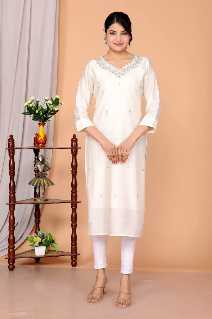 Embellished Straight Kurti