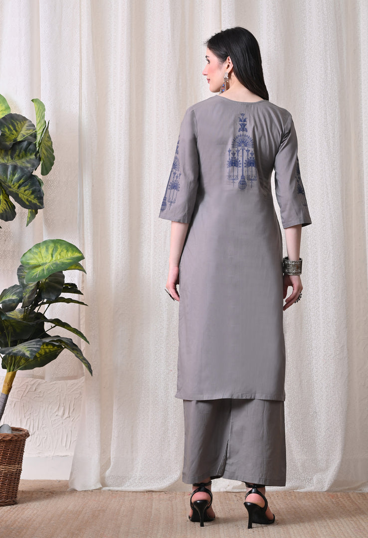 Graphite Ease Cotton Co-ord Set