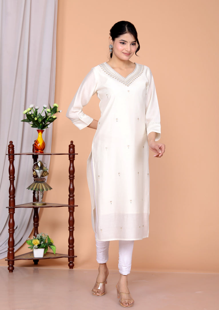 Embellished Straight Kurti