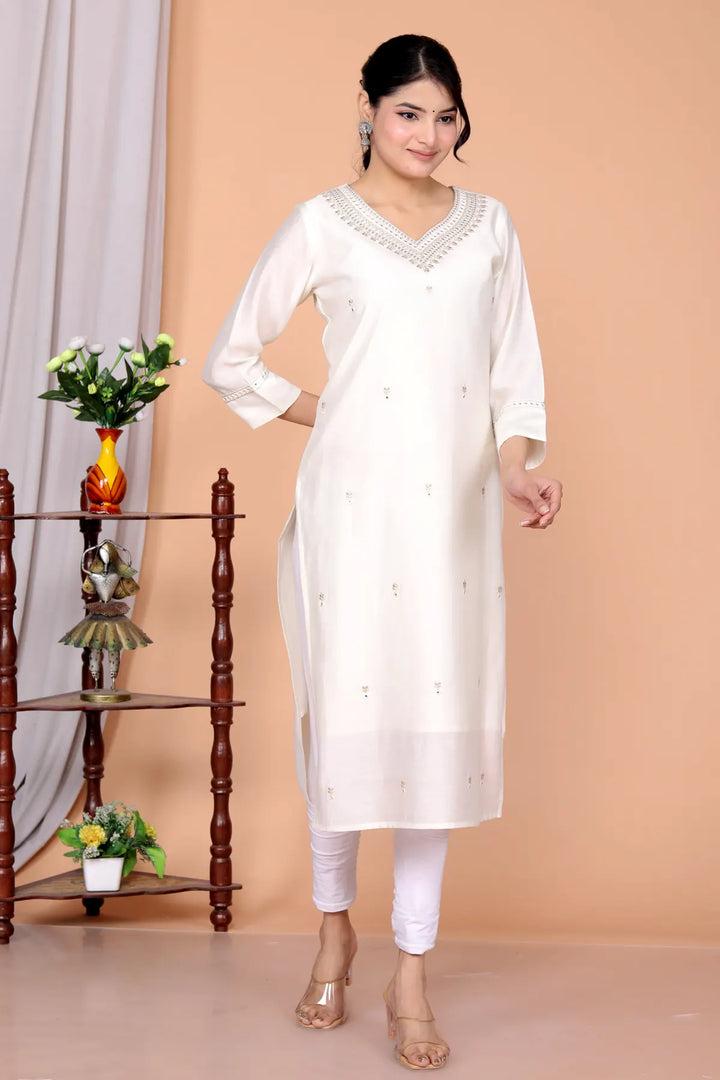 Embellished Straight Kurti