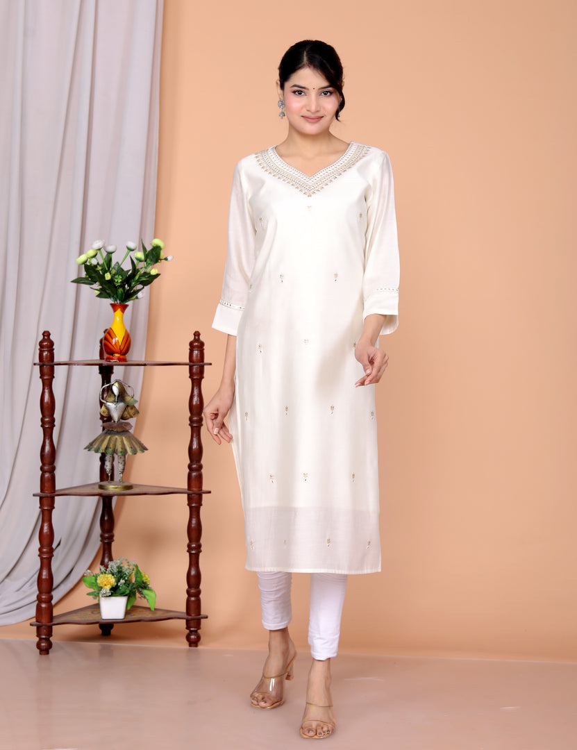Embellished Straight Kurti