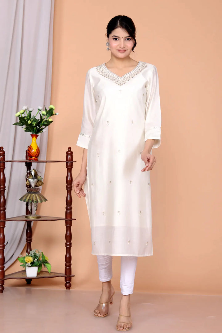 Embellished Straight Kurti